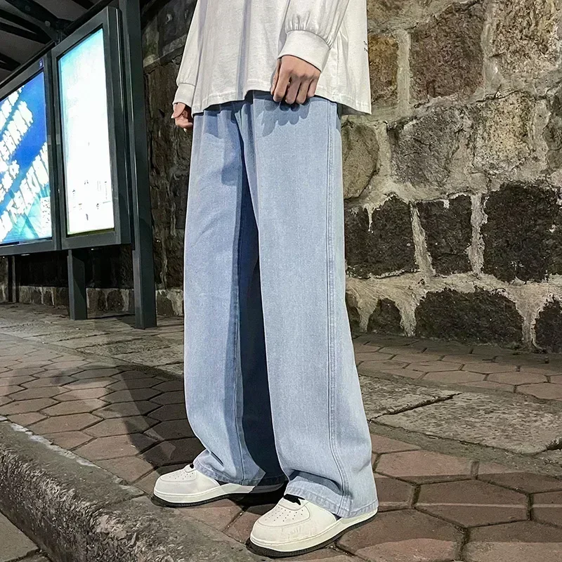 Men'S Fashion Grey Jeans - Jeans da uomo in stile streetwear