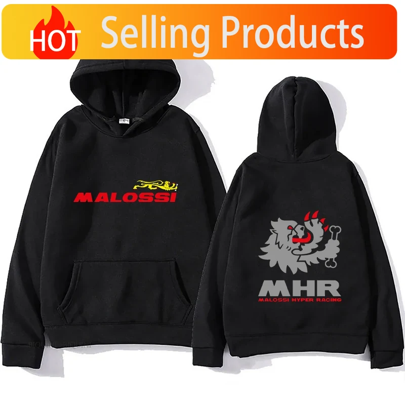Mens Fashion Clothes - Felpa con Cappuccio Stampata Tema Malossi,