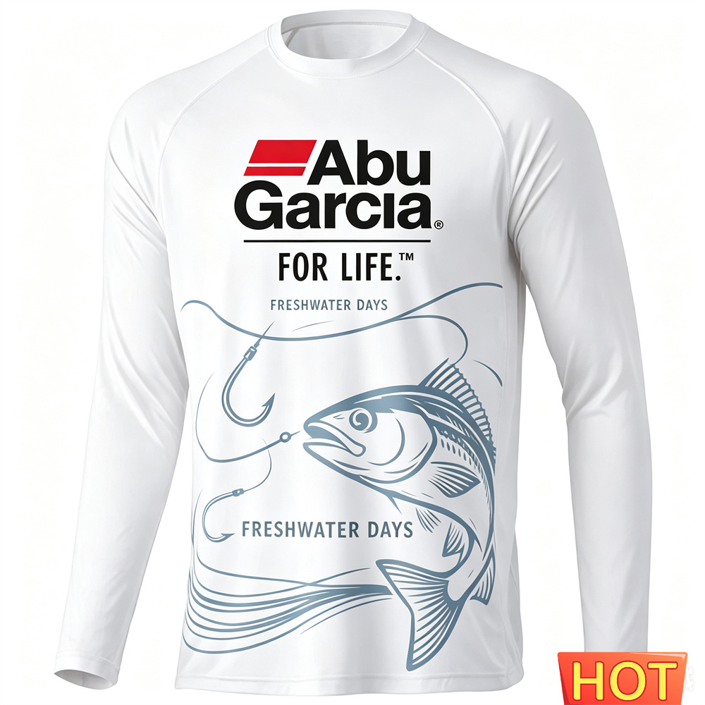 Mens Fashion Summer - T-shirt da Pesca a Maniche Lunghe
