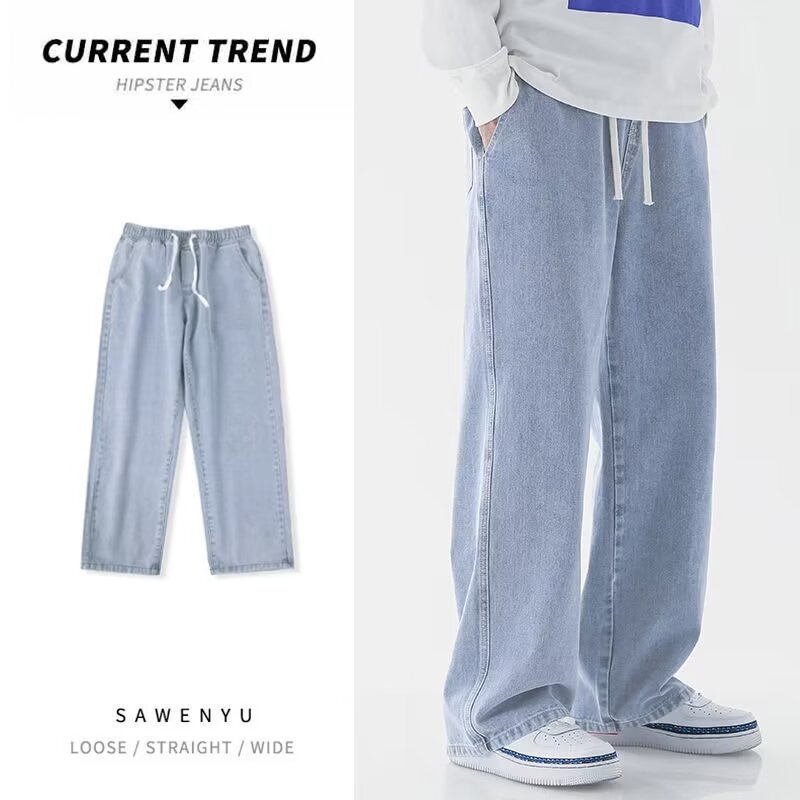 Jeans da uomo in stile streetw - Men'S Fashion Grey Jeans recensione e prezzo