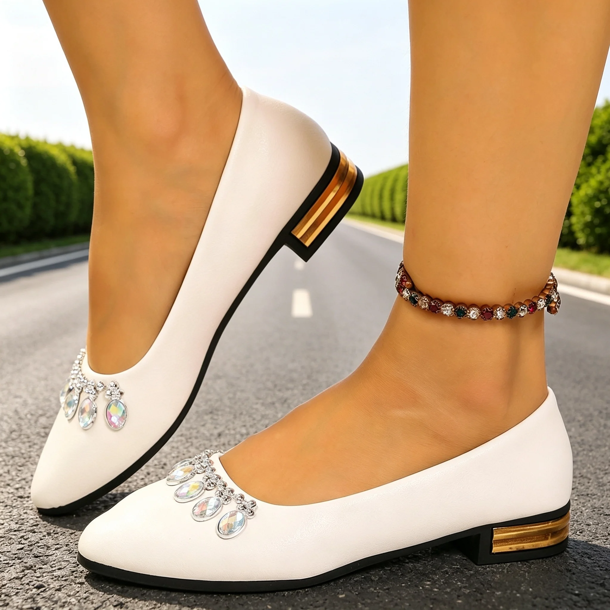 Scarpe Basse da Donna a Punta, - Mens Fashion Trainers recensione e prezzo
