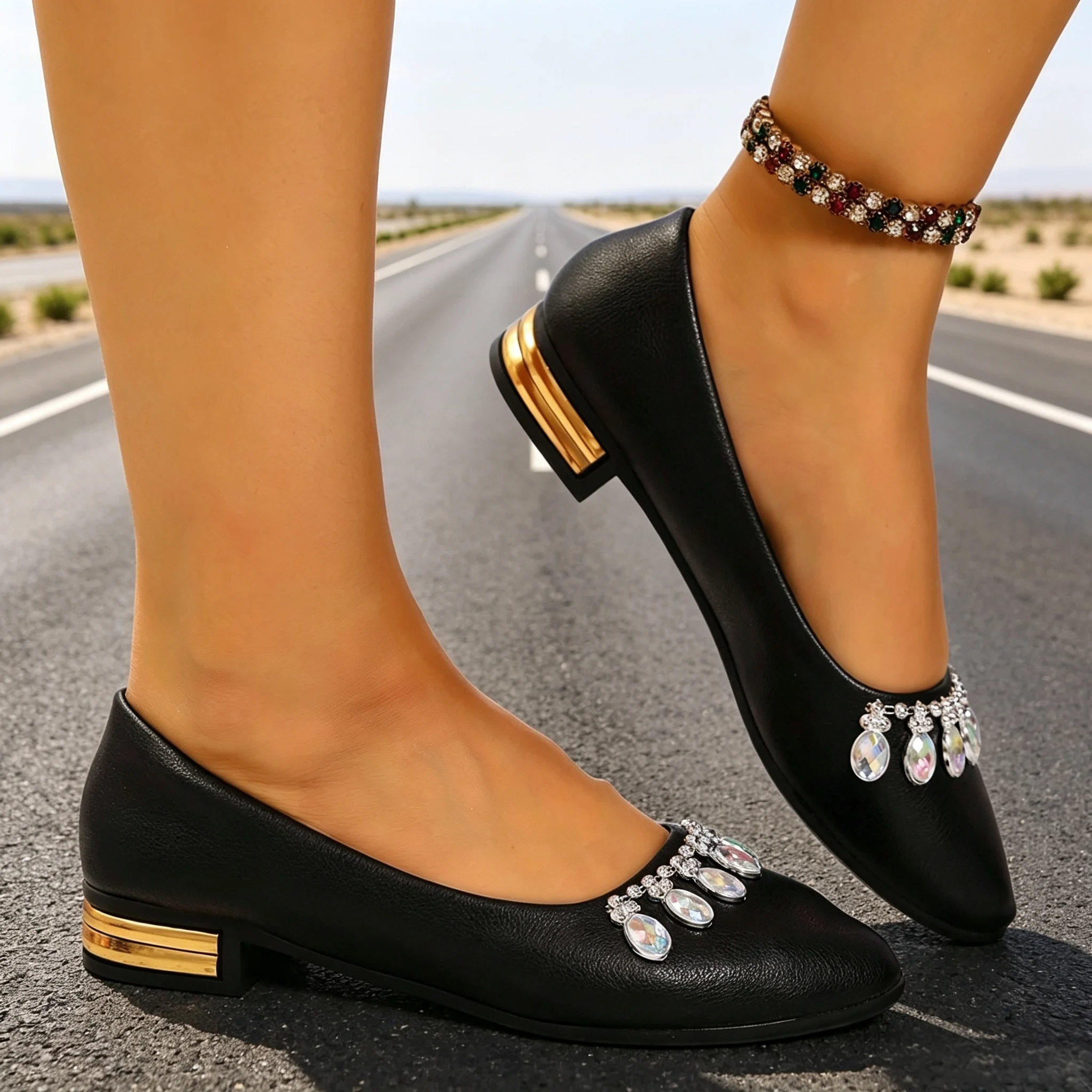 Scarpe Basse da Donna a Punta, - Mens Fashion Trainers recensione e prezzo