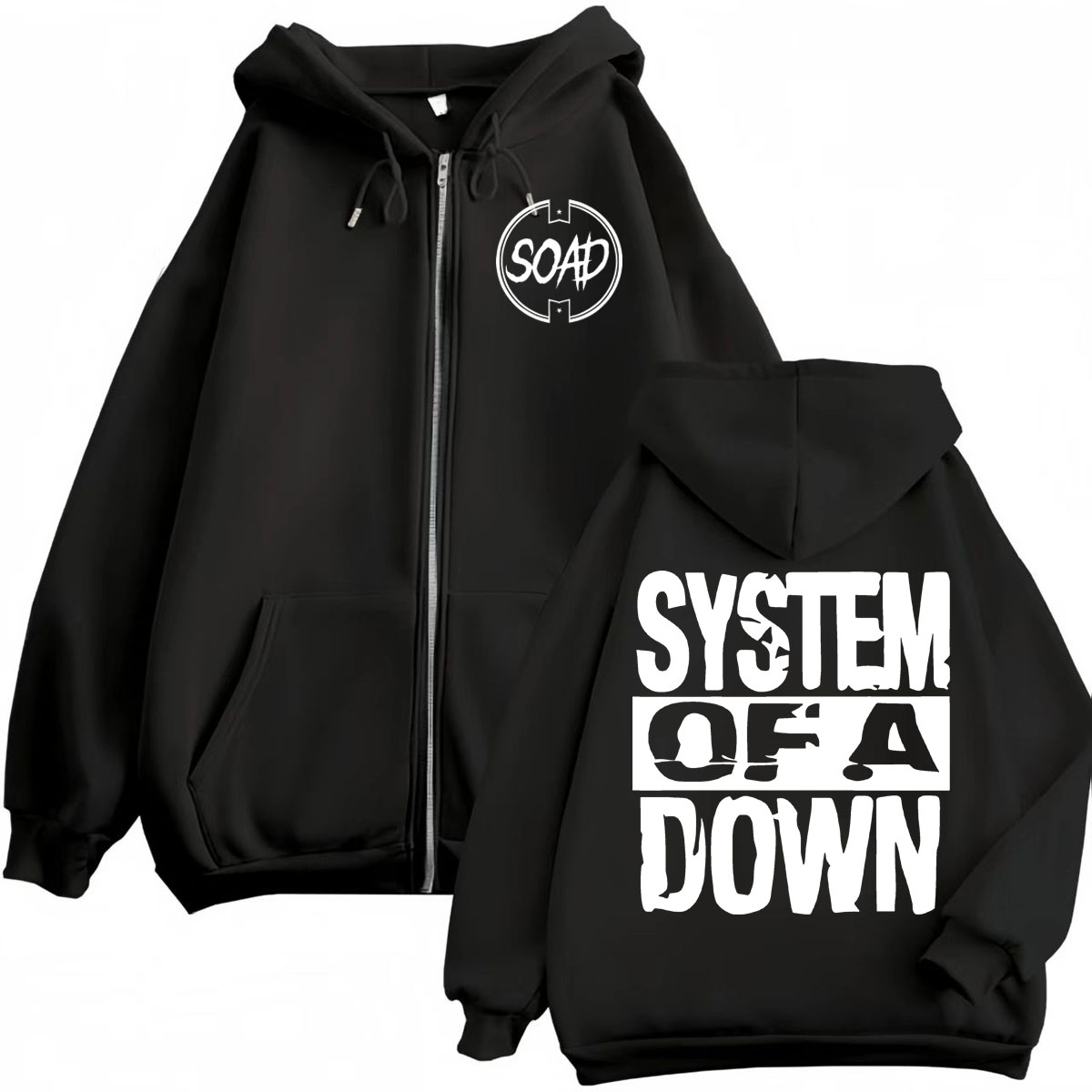 Felpa con cappuccio e zip con  - Mens Fashion Zip Up Hoodies recensione e prezzo