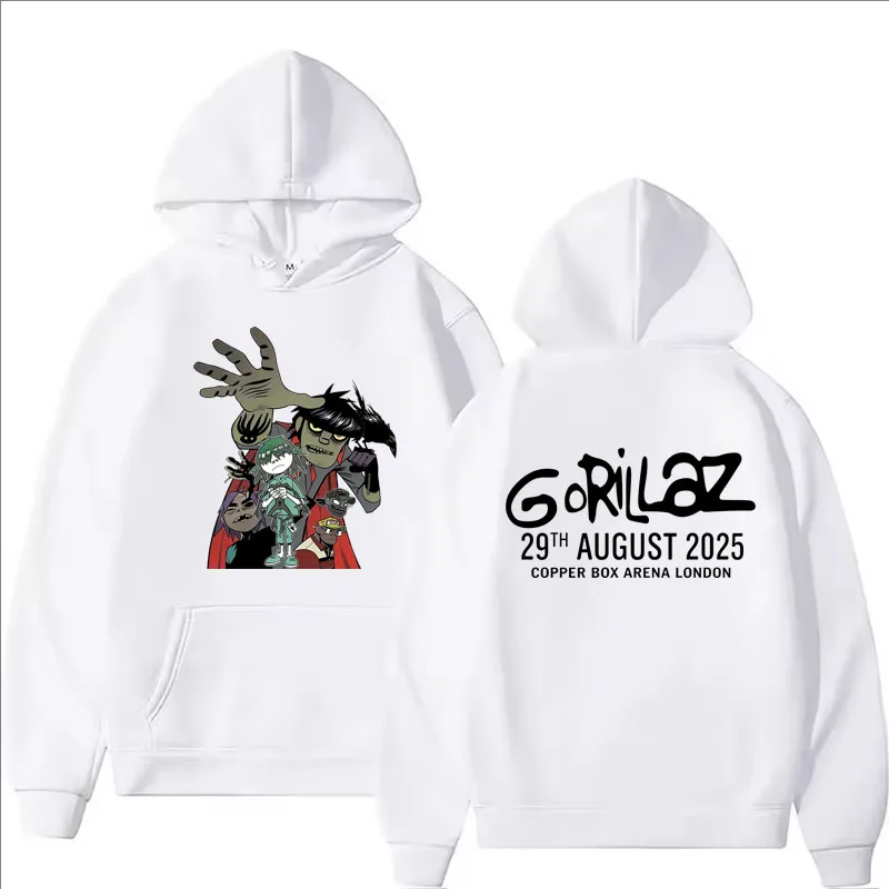 Felpe con stampa Gorillaz per  - Mens Fashion Zip Up Hoodies recensione e prezzo