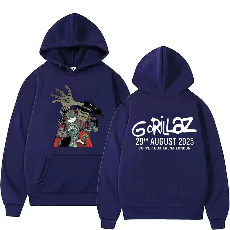 Felpe con stampa Gorillaz per  - Mens Fashion Zip Up Hoodies recensione e prezzo